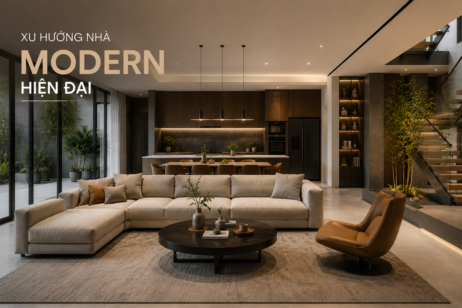 Phong cách Modern trong thiết kế nội thất: Đặc trưng, xu hướng và cách ứng dụng trong nhà ở